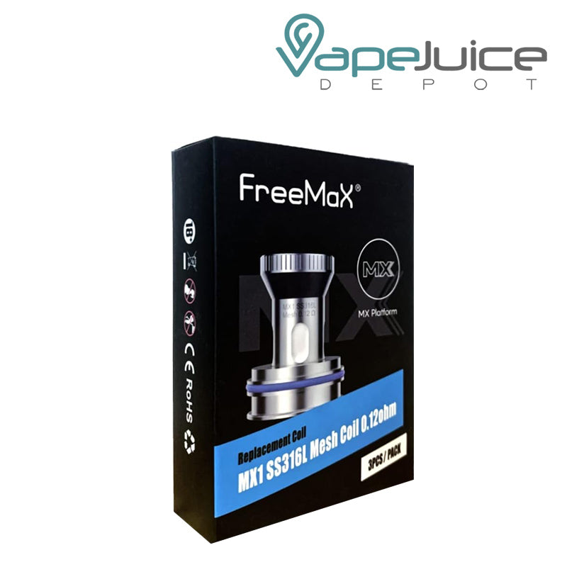 A box of FreeMax MX1 SS316L Mesh Coils - Vape Juice Depot
