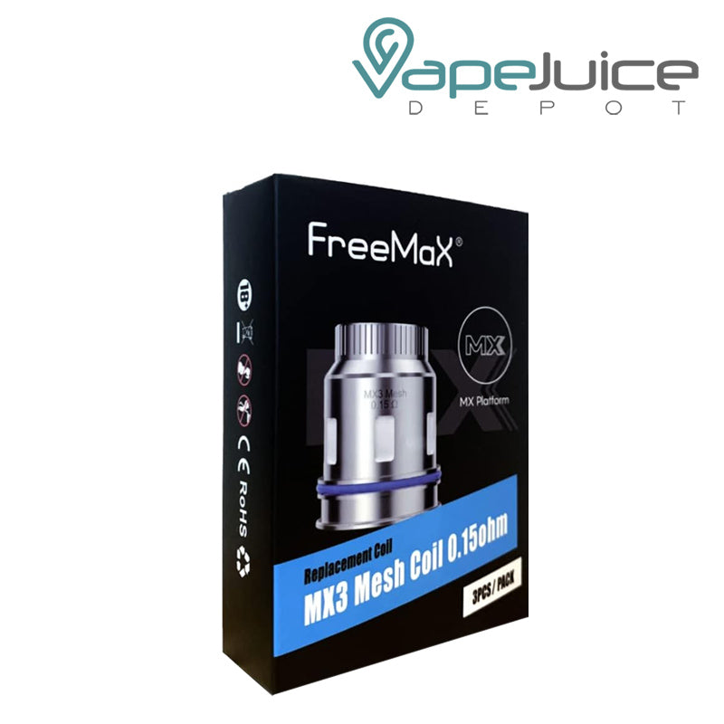 A box of FreeMax MX3 Mesh Coils - Vape Juice Depot