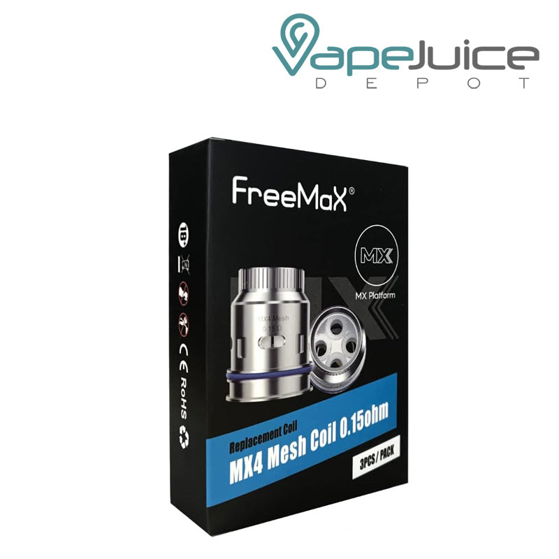 A box of FreeMax MX4 Mesh Coils - Vape Juice Depot