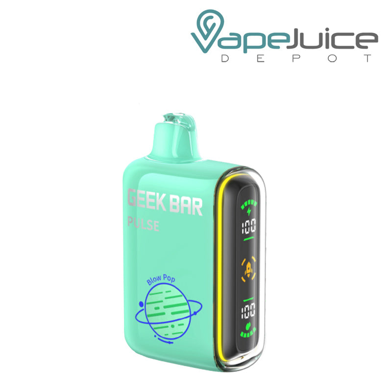 Blow Pop Geek Bar Pulse 15000 Disposable with a display screen on the side - Vape Juice Depot