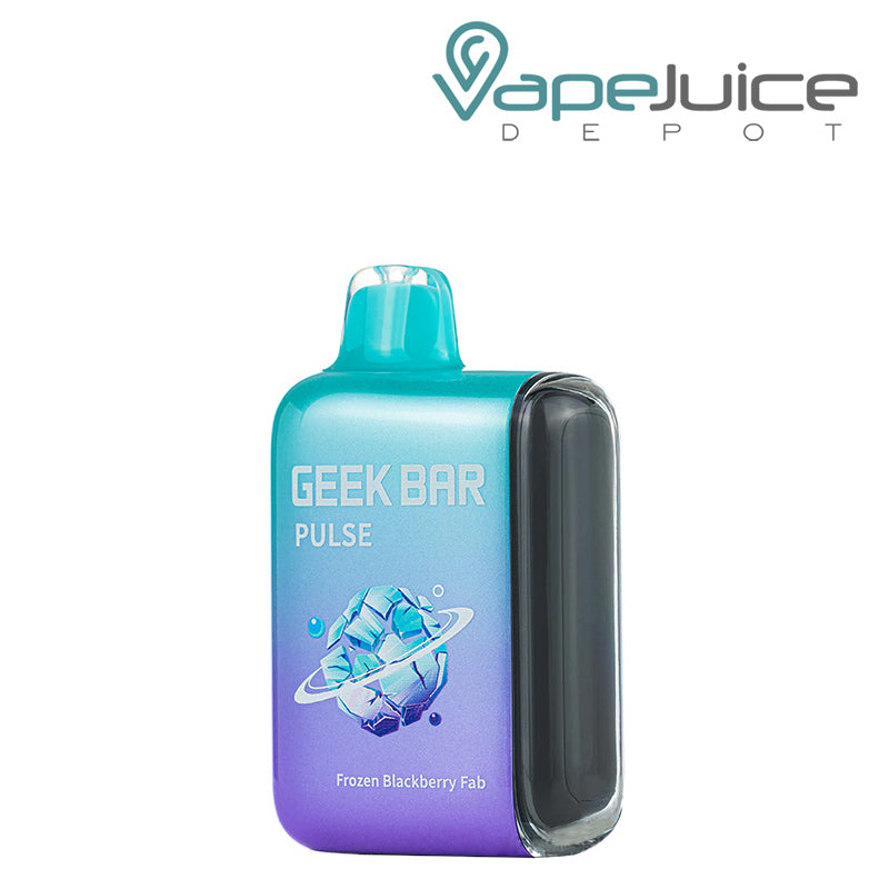 Frozen Blackberry Fab Geek Bar Pulse 15K Frozen Edition Disposable with a display screen on the side - Vape Juice Depot