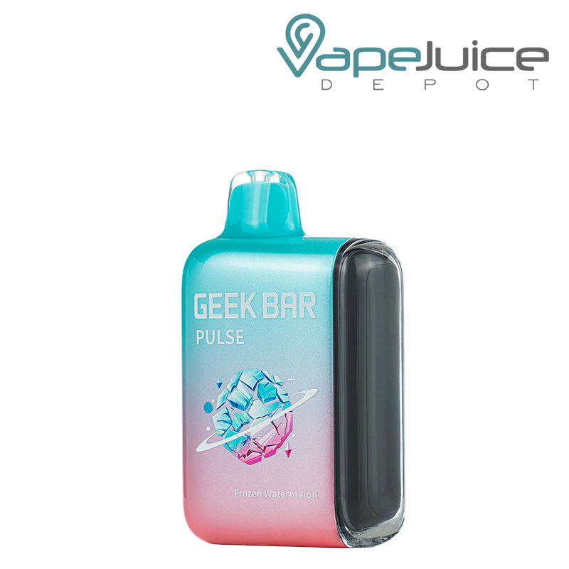 Frozen Watermelon Geek Bar Pulse 15K Frozen Edition Disposable with a display screen on the side - Vape Juice Depot