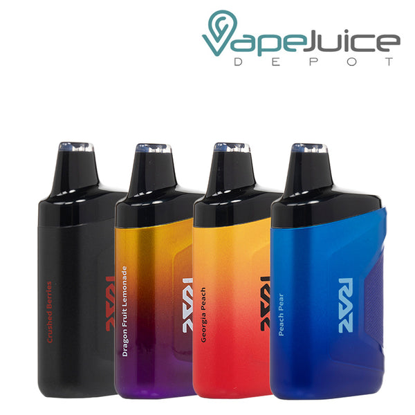 Four Flavors of Geek Vape RAZ CA6000 ZERO Nicotine Disposable - Vape Juice Depot