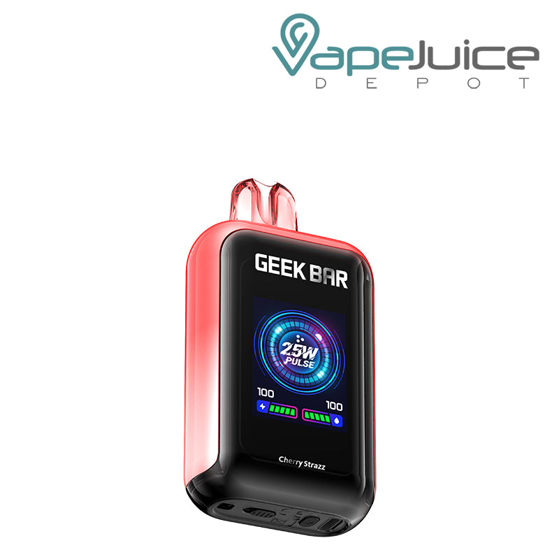 Cherry Strazz Geek Bar Skyview 25K Disposable with TFT Large Screen - Vape Juice Depot