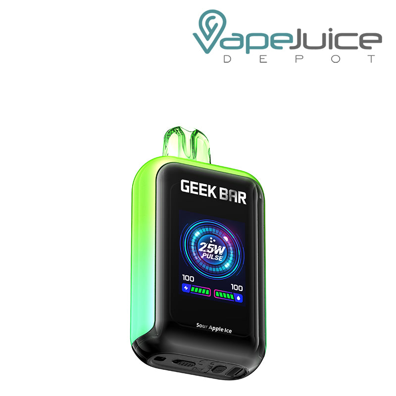 Sour Apple Ice Geek Bar Skyview 25K Disposable with TFT Large Screen - Vape Juice Depot