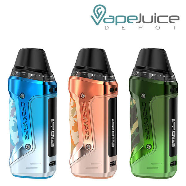 Three Colors of GeekVape AN2 Pod System Kit - Vape Juice Depot