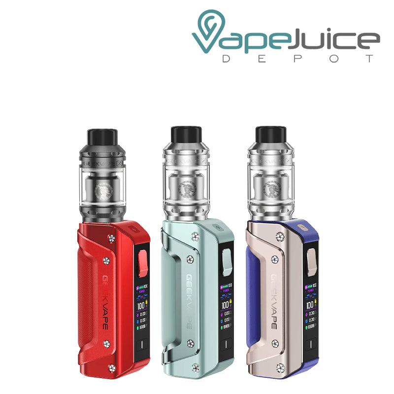 Three Colors of GeekVape Aegis Solo 3 Kit - Vape Juice Depot