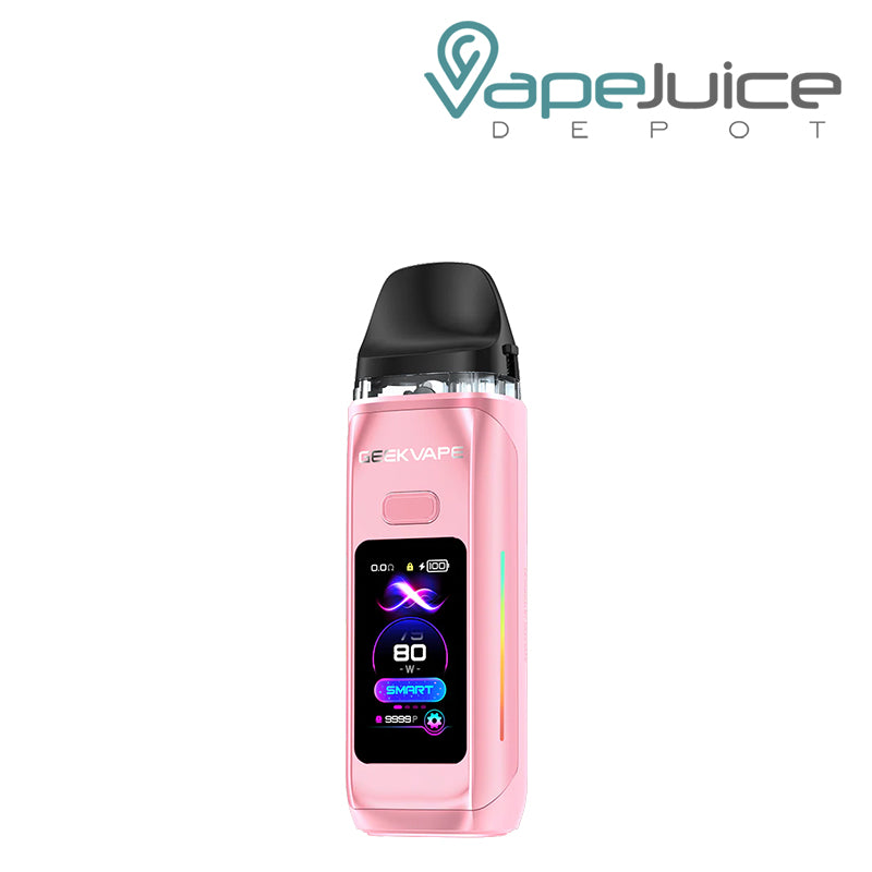 Sakura Pink GeekVape Digi Max Pod System Kit with its smart screen - Vape Juice Depot