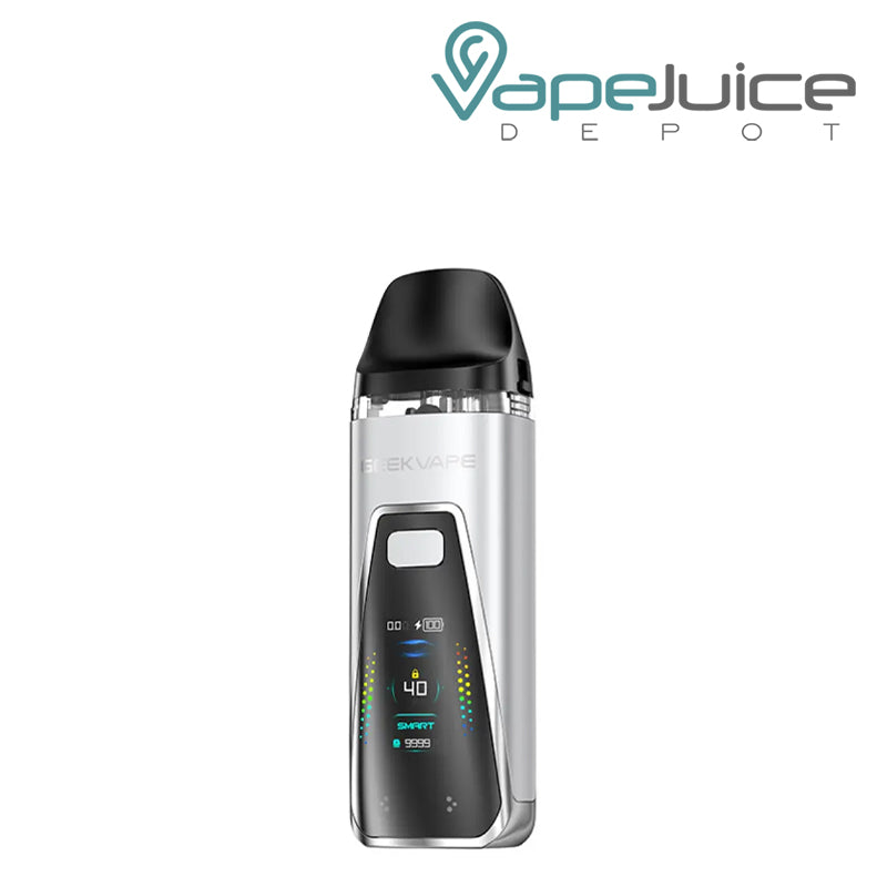 Moon Silver GeekVape Digi Pro Pod System Kit with its smart screen - Vape Juice Depot