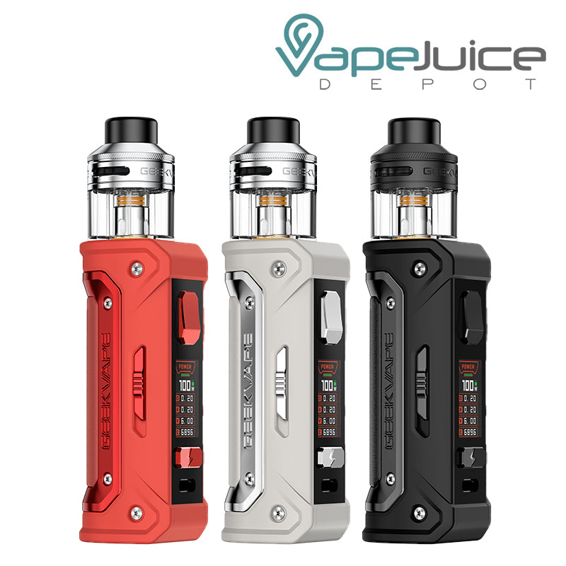 GeekVape E100 (Aegis Eteno I) Kit, a firing button and a colored screen - Vape Juice Depot