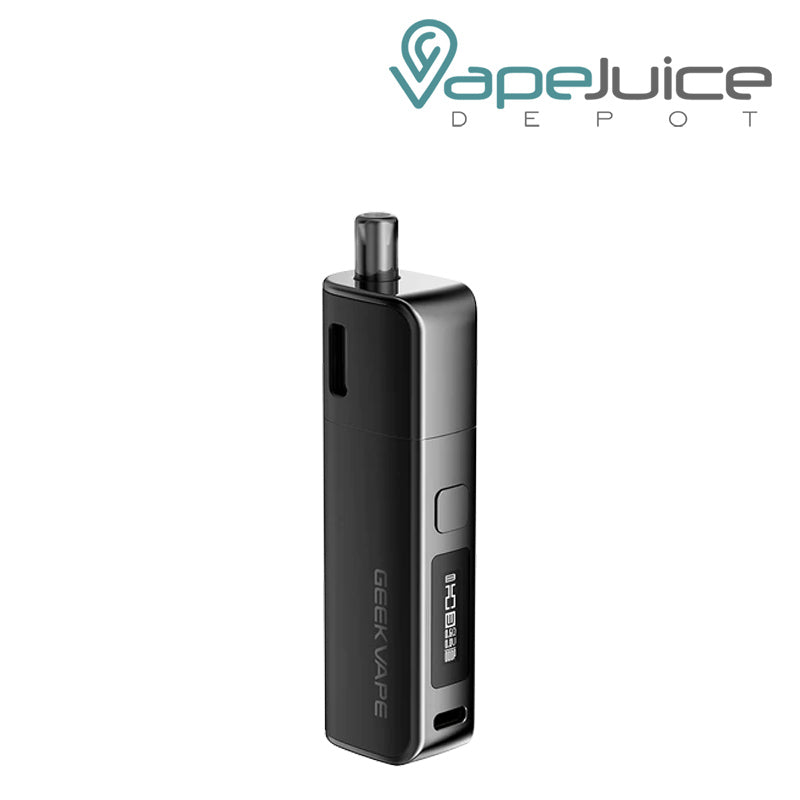 Black GeekVape Soul Pod Kit with firing button and display screen - Vape Juice Depot