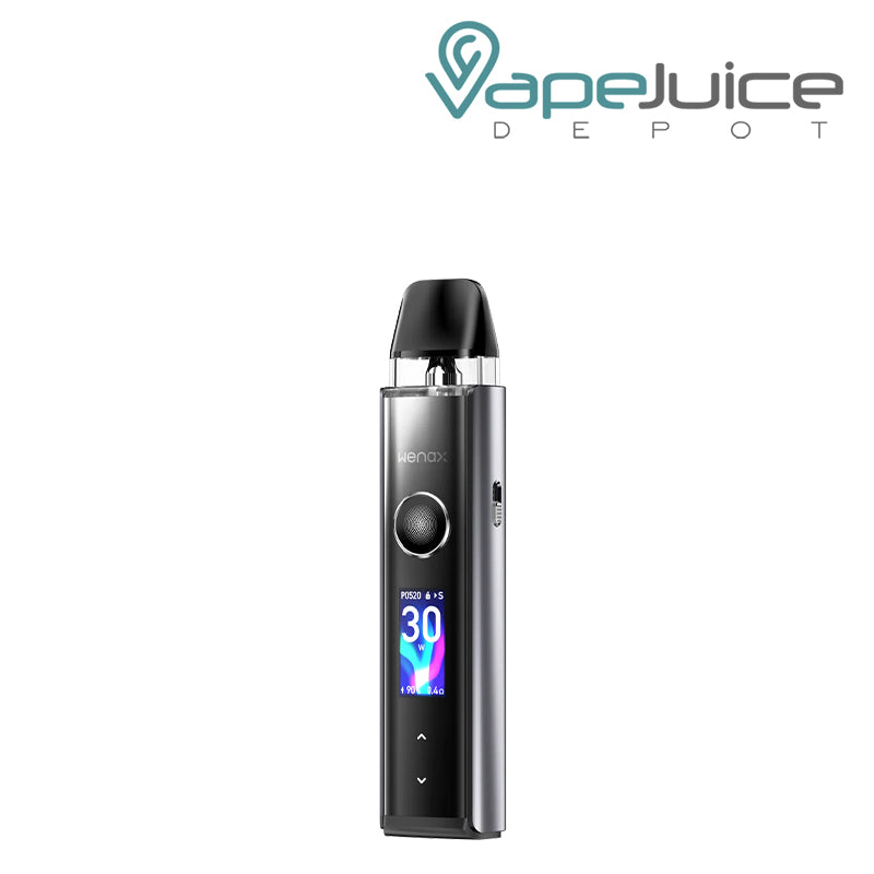 Starlight Grey GeekVape Wenax Q Pro Pod Kit with display Screen and Firing Button - Vape Juice Depot