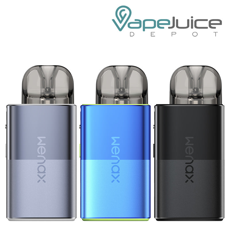 Three colors of GeekVape Wenax U Pod System - Vape Juice Depot