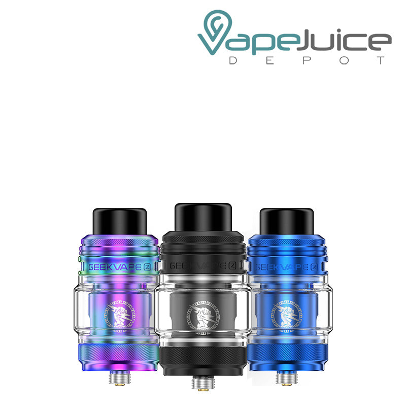 Three Colors of GeekVape Z Fli Sub-Ohm Tank - Vape Juice Depot