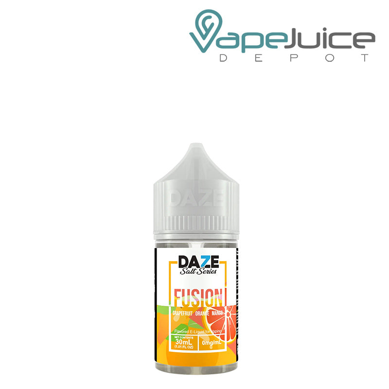 A 30ml bottle of Grapefruit Orange Mango 7 Daze Fusion Salt - Vape Juice Depot