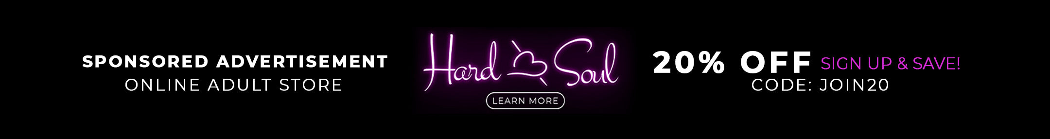 Hardnsoul.com sponsored advertisement Online adult store