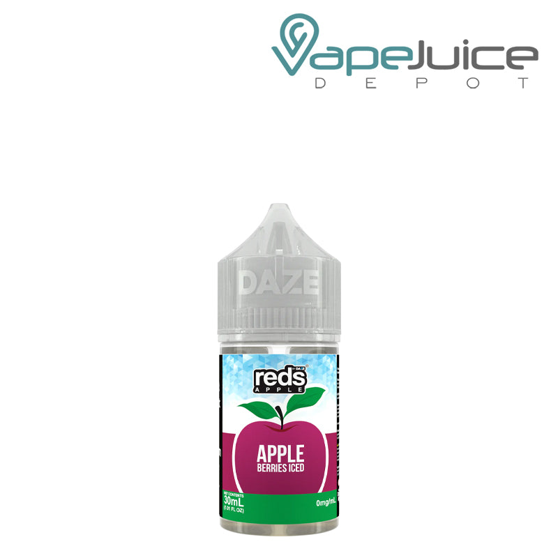 A 30ml bottle of ICED Berries REDS Salt by 7 DAZE - Vape Juice Depot