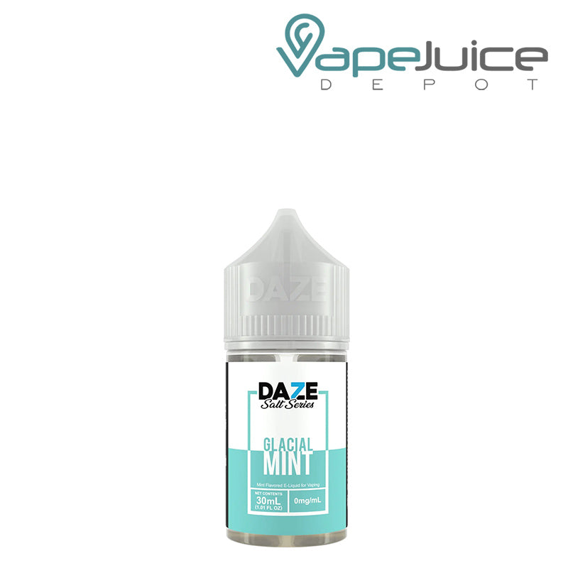 A 30ml bottle of ICED Glacial Mint 7 Daze TFN Salt - Vape Juice Depot