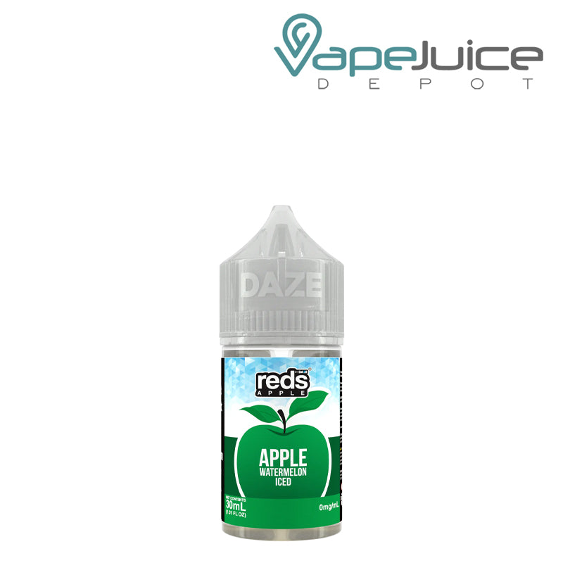 A 30ml bottle of ICED Watermelon REDS Salt by 7 DAZE - Vape Juice Depot