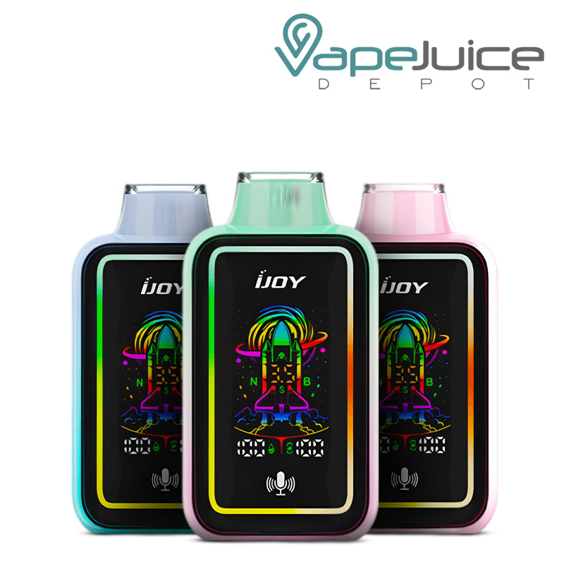 Three IJoy Uranus 25000 Disposable with a display screen - Vape Juice Depot