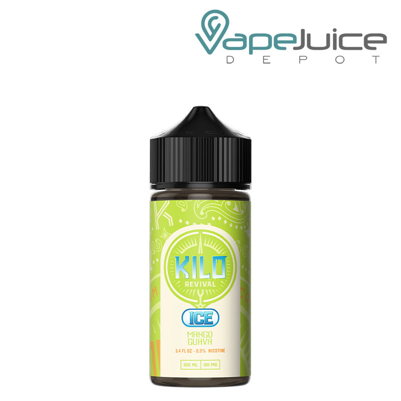 A 100ml bottle of Mango Guava Ice Kilo Revival TFN eLiquid - Vape Juice Depot