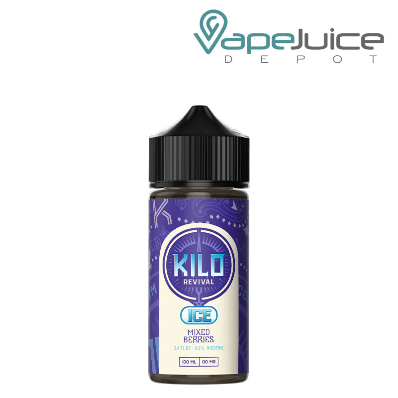 A 100ml bottle of Mixed Berries Ice Kilo Revival TFN eLiquid - Vape Juice Depot