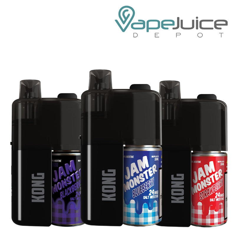 Three Flavors of Kong by Zilla X Jam Monster 50K Disposable - Vape Juice Depot