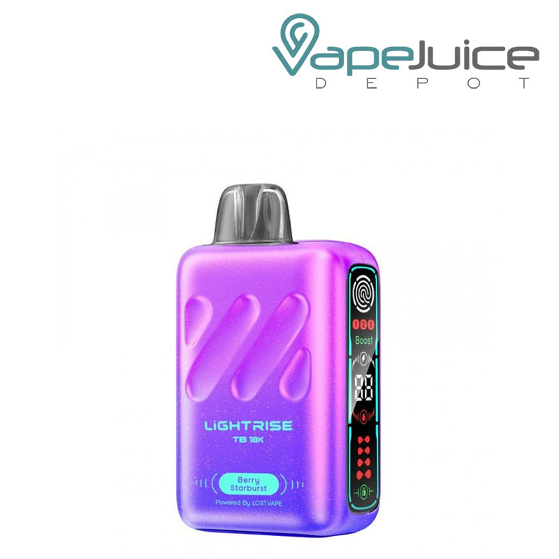 Berry Starburst Lost Vape Lightrise TB 18K Disposable with a display screen - Vape Juice Depot