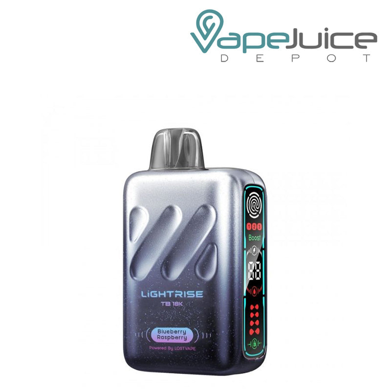 Blueberry Raspberry Lost Vape Lightrise TB 18K Disposable with a display screen - Vape Juice Depot