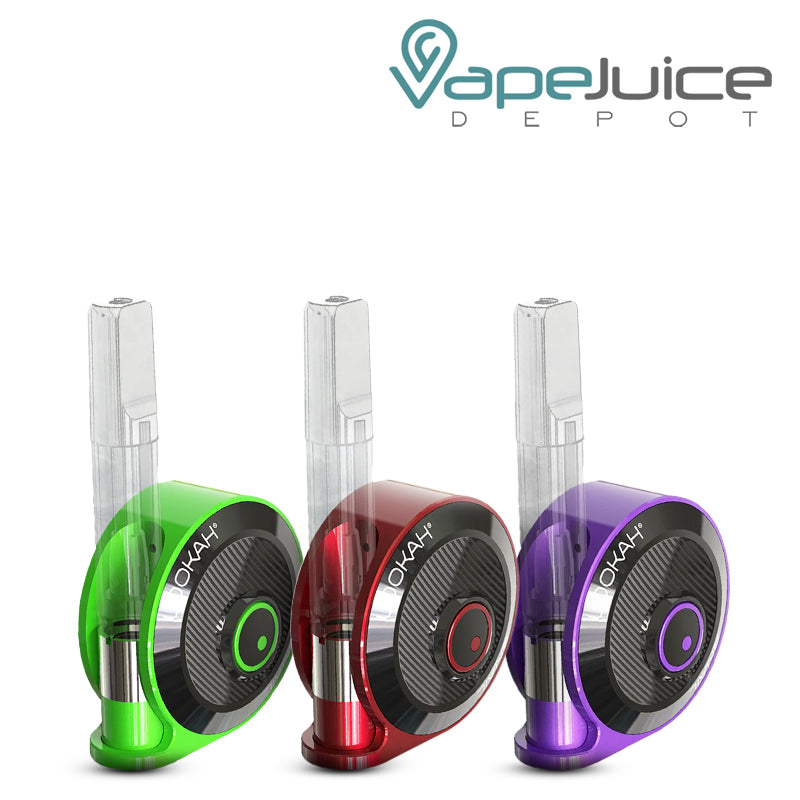 Three Colors of Lookah Snail 2.0 Vaporizer - Vape Juice Depot