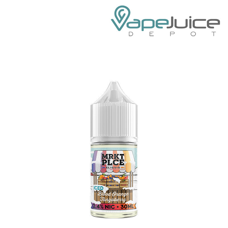 A 30ml bottle of Iced Blood Orange Tangoberry MRKTPLCE Salts - Vape Juice Depot