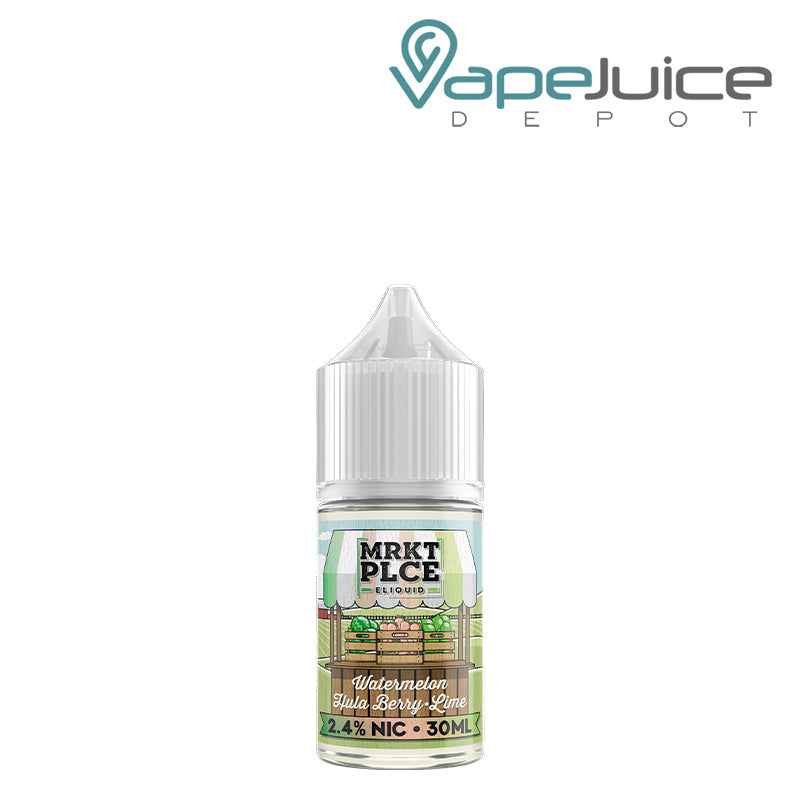 A 30ml bottle of Watermelon Hulaberry Lime MRKTPLCE Salts - Vape Juice Depot