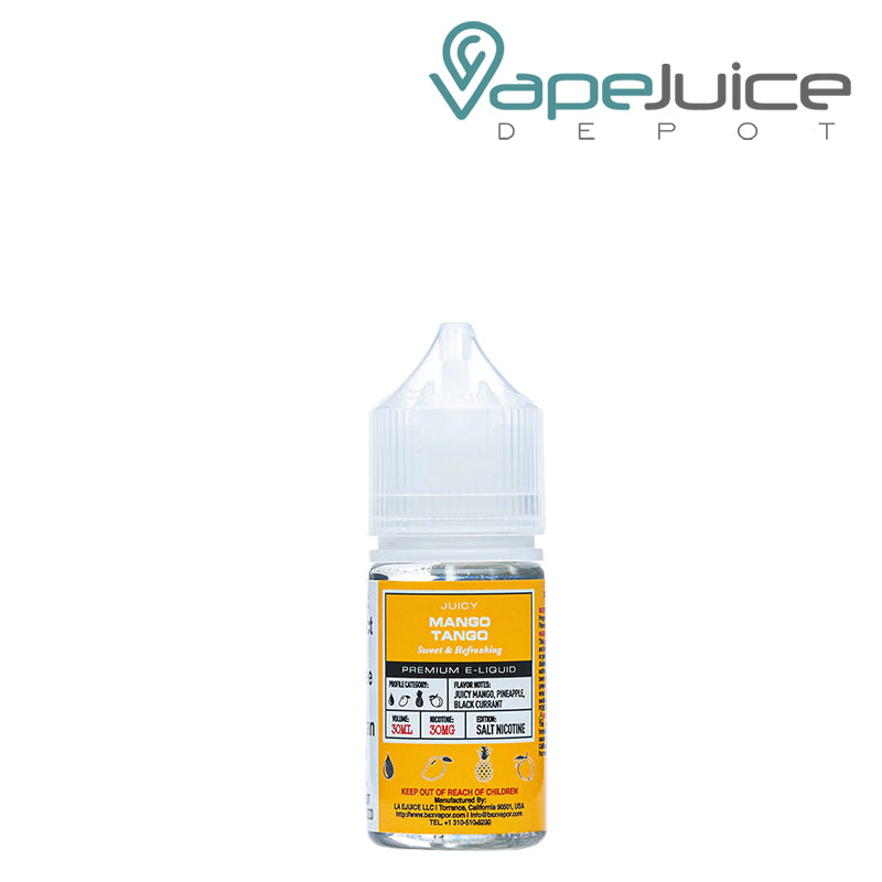 A 30ml bottle of Mango Tango Glas Basix Salts - Vape Juice Depot