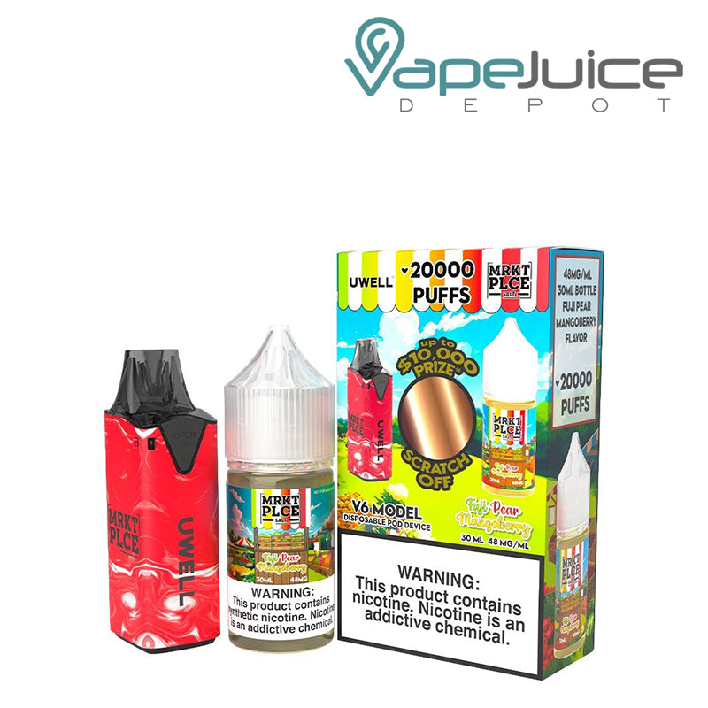Uwell V6 Disposable Device + Fuji Pear Berry  Daddy’s Vapor 30mL - Vape Juice Depot
