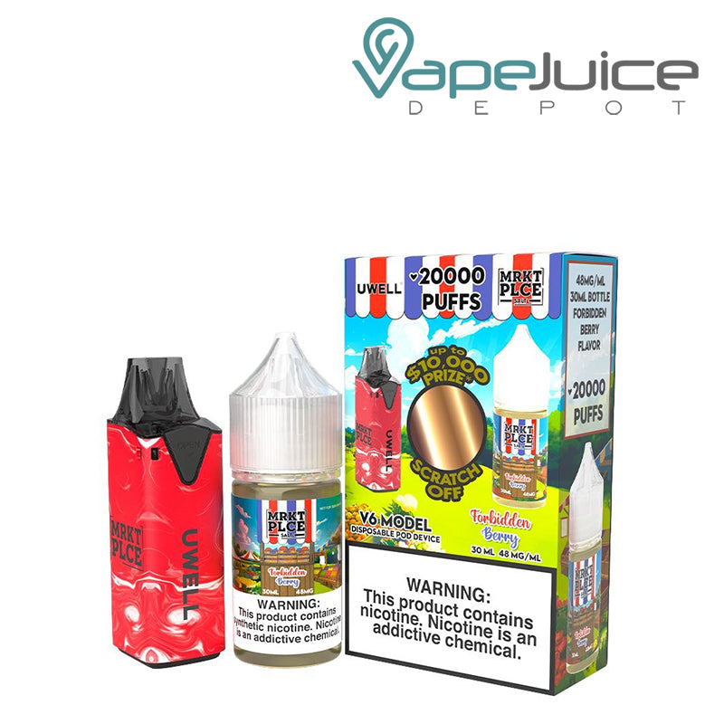 Uwell V6 Disposable Device + Forbidden Berry  Daddy’s Vapor 30mL - Vape Juice Depot