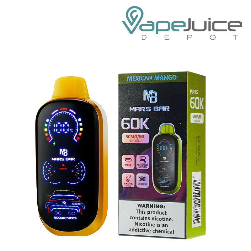 Mexican Mango Mars Bar 60K Disposable with Digital Screen - Vape Juice Depot