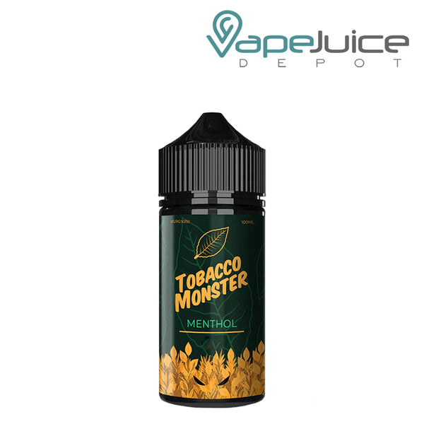 A 100ml bottle of Menthol Tobacco Monster eLiquid - Vape Juice Depot