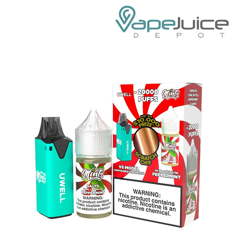 Uwell V6 Disposable Device + Peppermint Daddy’s Vapor 30mL - Vape Juice Depot