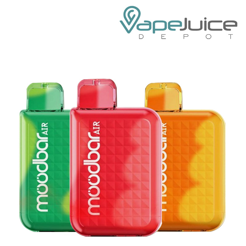 Three Flavors of MoodBar Air PC6000 Disposable - Vape Juice Depot