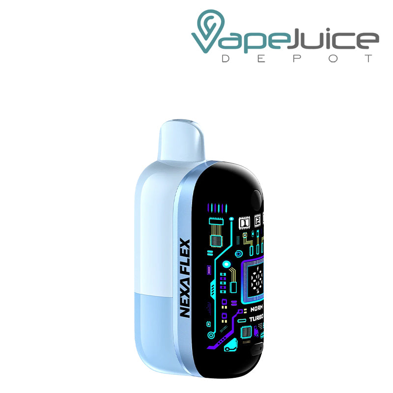 A Blue Razz Ice Nexa Flex Ice Master 30K disposable kit with a display screen – Vape Juice Depot