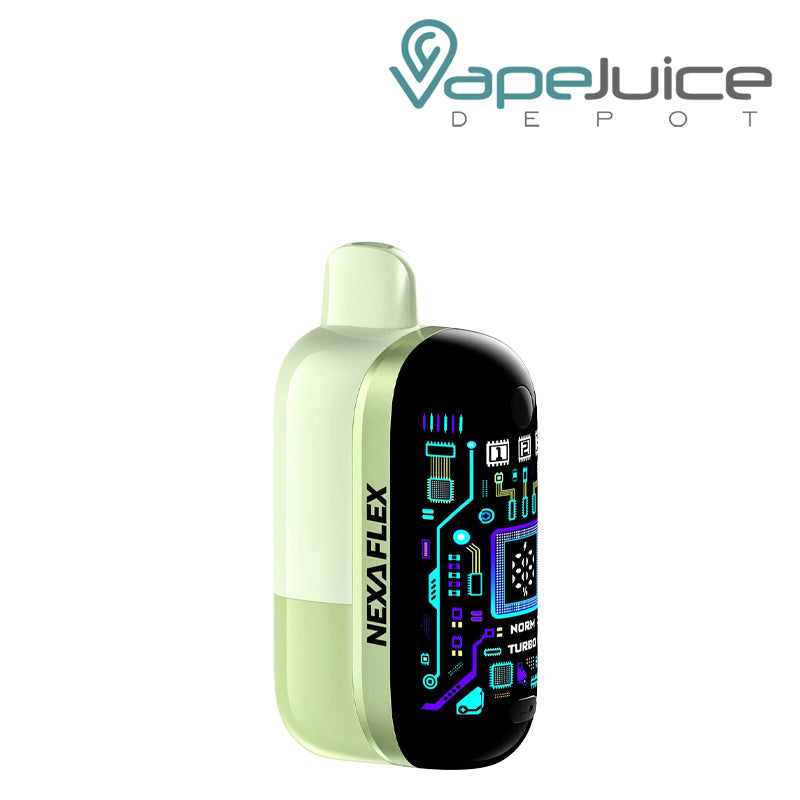 A Sour Apple Ice Nexa Flex Ice Master 30K disposable Kit with a display screen – Vape Juice Depot