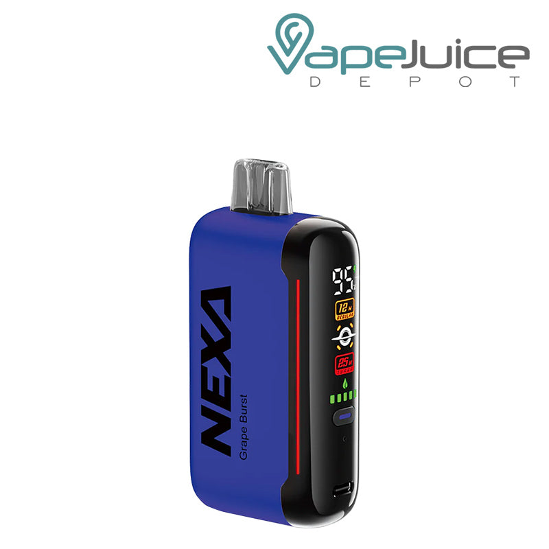 Grape Burst NEXA N20000 Disposable Vape with display screen and firing button - Vape Juice Depot