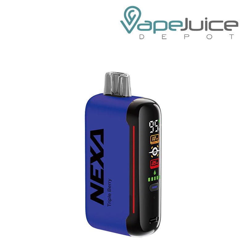 Triple Berry NEXA N20000 Disposable Vape with display screen and firing button - Vape Juice Depot