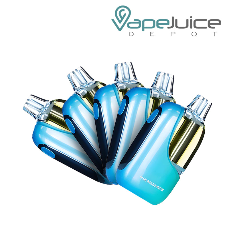 NIQ Pearl 50K 5 Pack Bundle Blue Razzle Gush - Vape Juice Depot