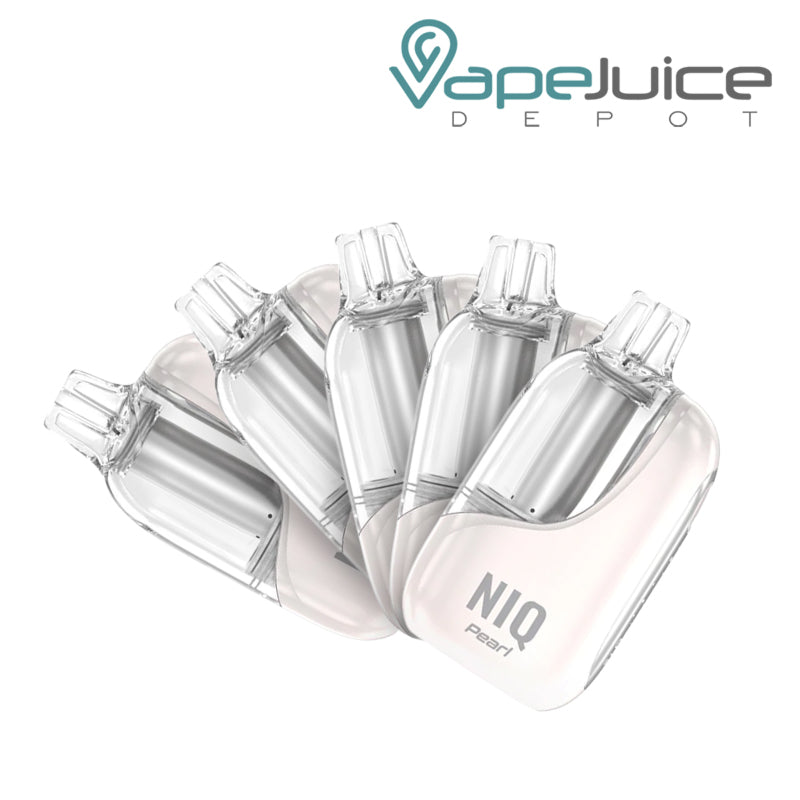 NIQ Pearl 50K 5 Pack Bundle white gummy - Vape Juice Depot