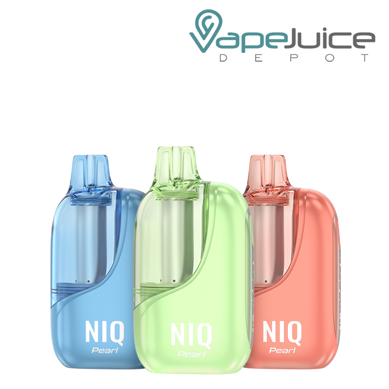 Three Flavors of NIQ Pearl 50K Disposable - Vape Juice Depot