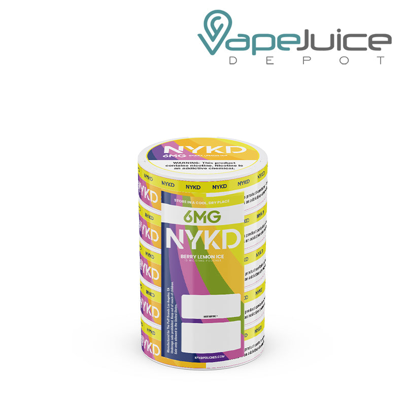 Five Pack of NYKD Berry Lemon Ice Nicotine Pouches - Vape Juice Depot