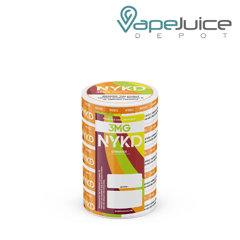 Five Pack of NYKD Citrus Ice Nicotine Pouches - Vape Juice Depot