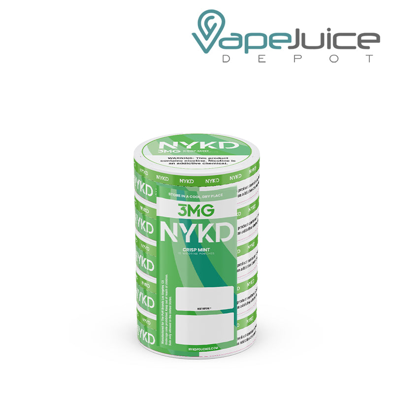 Five Pack of NYKD Crisp Mint Nicotine Pouches - Vape Juice Depot