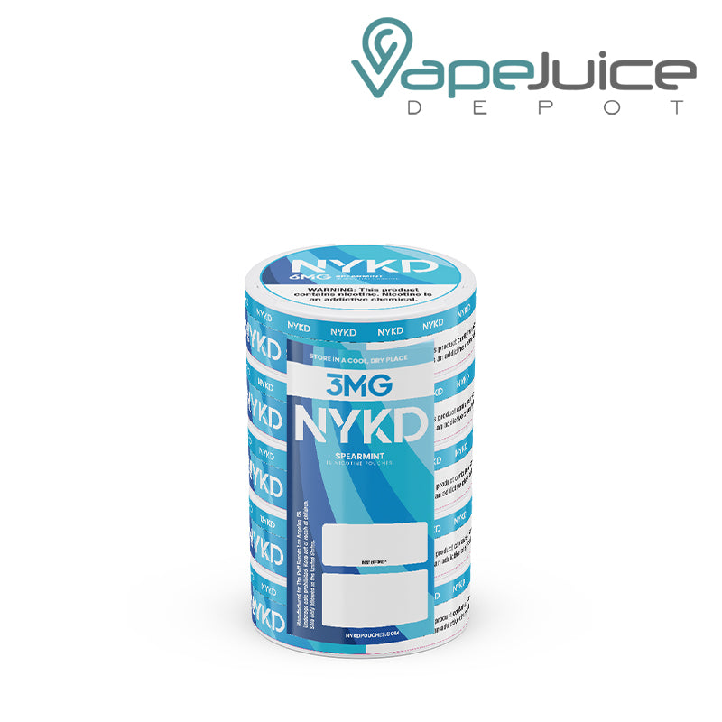 Five Can of NYKD Spearmint Nicotine Pouches - Vape Juice Depot